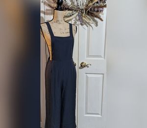 Forever 21  Contemporary Formal Jumpsuit Overalls, Size M, Off-Black